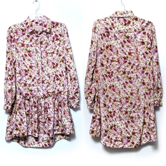 PHILOSOPHY Floral Drop Waist Ruffle Dress XS - Picture 1 of 8